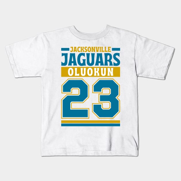 Jacksonville Jaguars Oluokun 23 American Football Edition 3 Kids T-Shirt by Astronaut.co